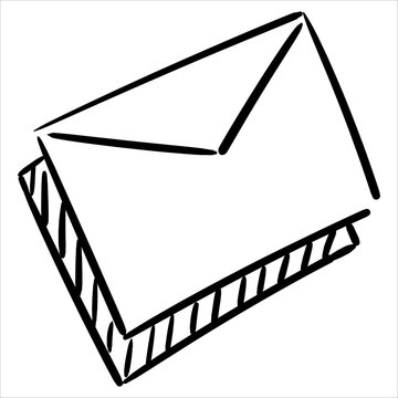 A mail envelope doole illustration, ideal for conveying messages, email, or postal themes.