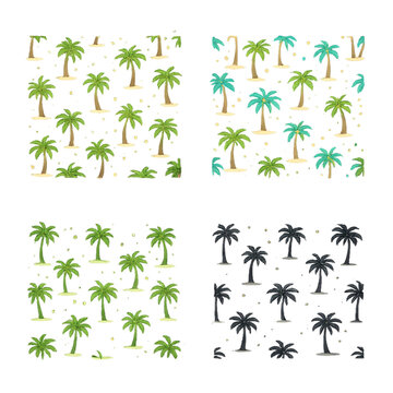 palm tree pattern, tropical pattern collection, palm tree seamless, transparent background, palm leaves pattern, tropical foliage, beach pattern, summer design, repeating pattern, exotic plants, tropi
