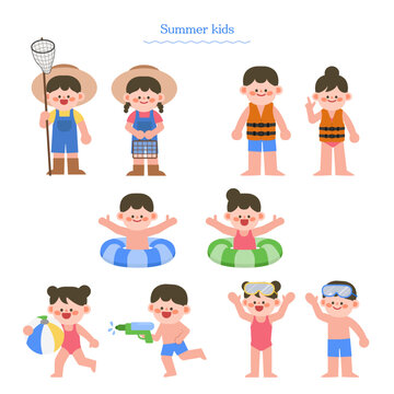 여름 물놀이 어린이 세트