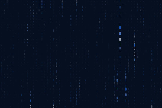 Digital Binary Code Rain Background Abstract Data Stream Concept for Cyber Security and Technology Presentations