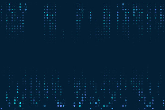 Abstract Digital Network Background with Glowing Hexagonal Data Nodes for Technology and Cyber Security Concepts