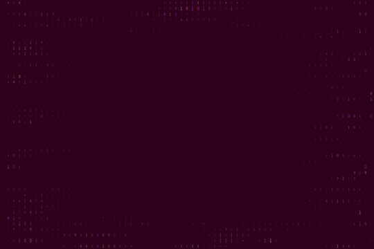Abstract Binary Code Background with Digital Data Stream for Cyber Security and Technology Concepts