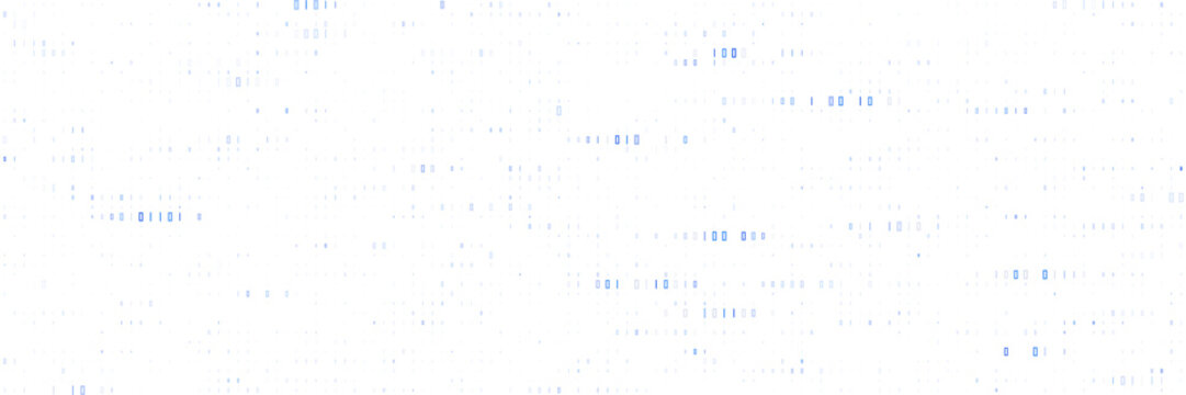 Abstract Binary Code Background with Digital Data Stream Pattern for Technology and Cybersecurity Concepts