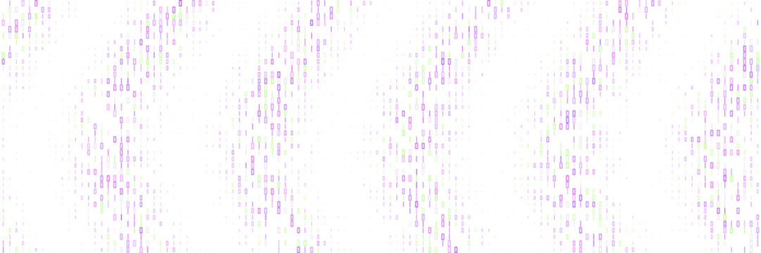 Abstract Digital Data Stream Background with Binary Code Pattern and Vertical Lines for Technology Concept Design