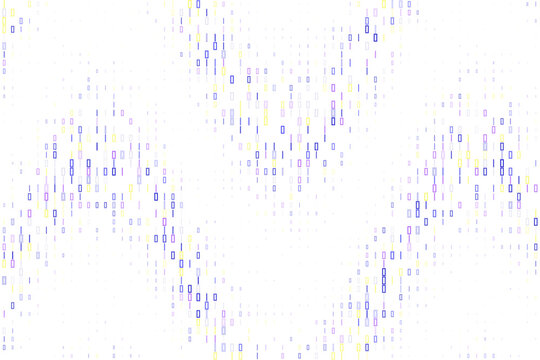 Abstract Digital Data Stream Background with Colorful Rectangular Pixel Pattern for Technology and Network Concepts