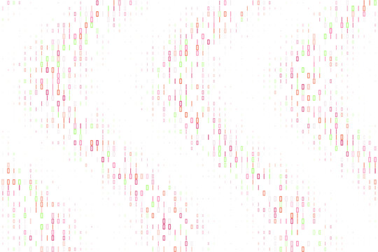 Abstract Binary Code Wave Pattern Digital Data Stream Background for Technology and Cybersecurity Concepts