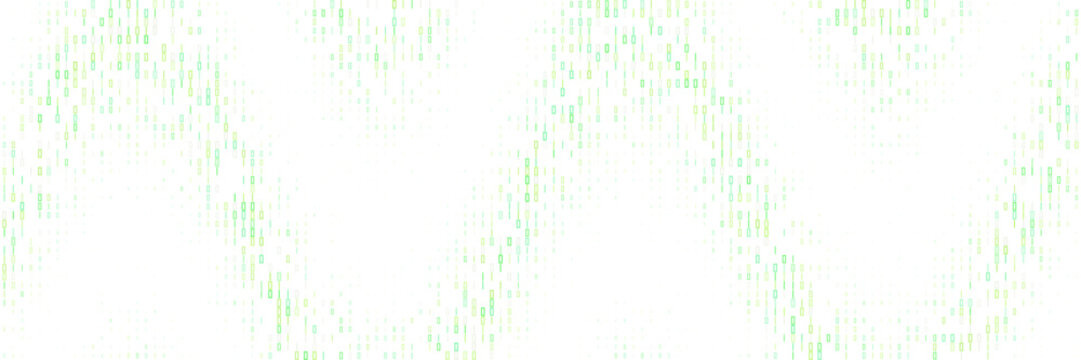 Abstract Binary Code Wave Pattern Digital Data Stream Background for Technology and Cybersecurity Concepts