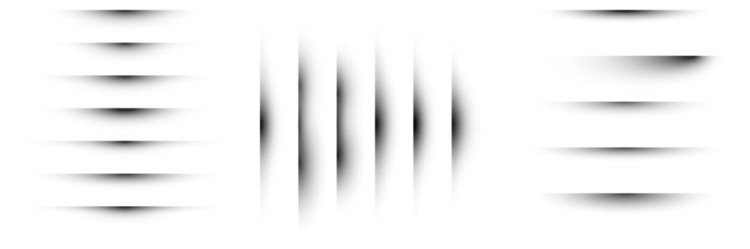 Set of Realistic Drop Shadow Effects for Web Design and UI Elements Isolated on White Background