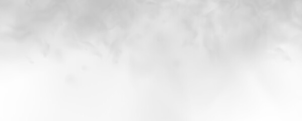Fototapeta premium Floating vapor cloud with delicate white haze and soft atmospheric transparency. Realistic smoke overlay perfect for fantasy compositions in PNG format.