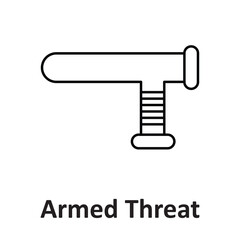 Obraz premium Armed threat Vector Icon which can easily modify or edit