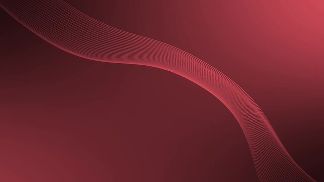 Flowing wave lines background animation, Elegant flowing curved lines forming a smooth wave animated