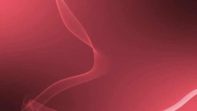 Abstract shape wave lines background animation, Abstract background with flowing multicolored wave lines at top and bottom