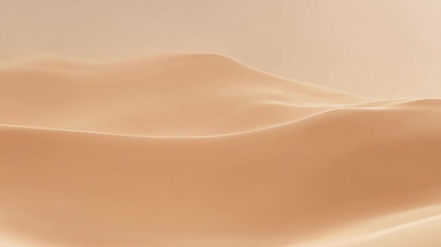 Soft beige liquid foundation flowing in smooth abstract waves