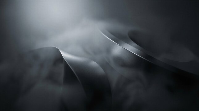 Abstract metallic shadow texture in monochrome high contrast black and white composition