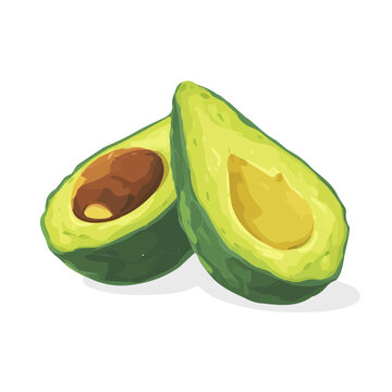 Guacamole, illustrated as a clean 2D flat vector icon isolated on a white background