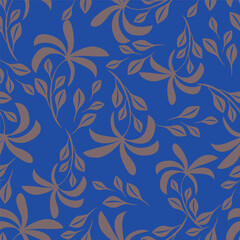 Fototapeta premium abstract a solid multicolor small and big flower mixed vector pattern arrangement with medium color, all over vector design with white background illustration digital 