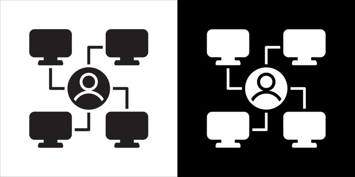 Shared Workspace Icon Sheet Black And White