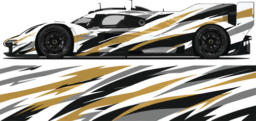 Naklejka premium Racing Car Speed Fast Vehicle.