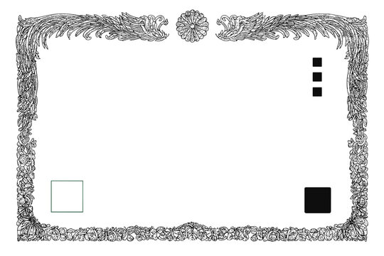 Certificate Dan grade diplom karate. Old vintage paper with PNG frame background art design.