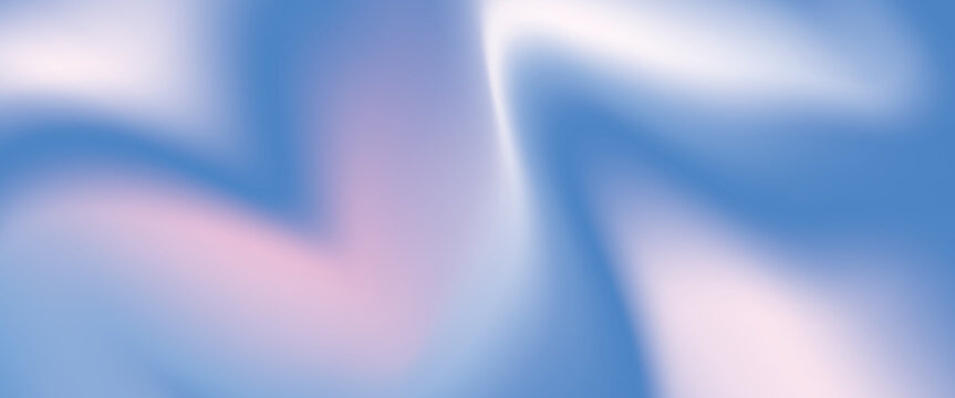Hologram liquid wave gradient background. Foil paper iridescent effect. Blue pink fluid surface. Holographic pearl pattern. Y2k glitter bg. Rainbow, aurora, nacre texture. Astract background. Vector