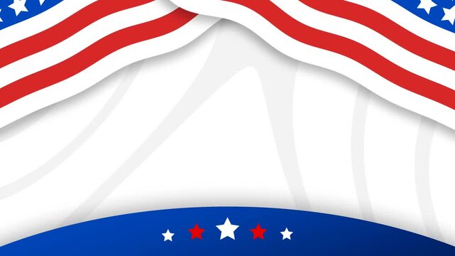 Vibrant Patriotic American Flag Background for Independence Day Memorial Day and US Celebrations.