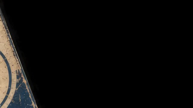 Retro movie intro overlay, vintage frame transition with grunge textures. High quality 4k footage