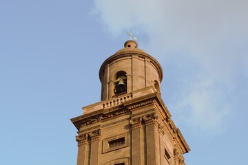 Fototapeta premium Torre de la Catedral de Santa Ana en el casco histórico de Vegueta, Las Palmas de Gran Canaria