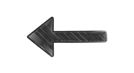 Black Arrow Pointing Left Direction Sign. © Adapam