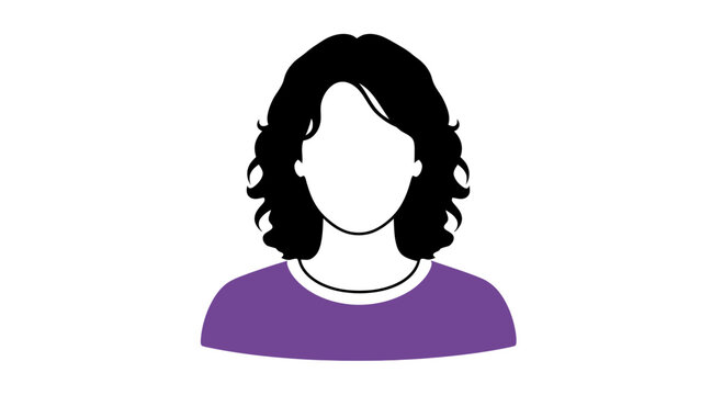 Illustration of a faceless woman portrait.