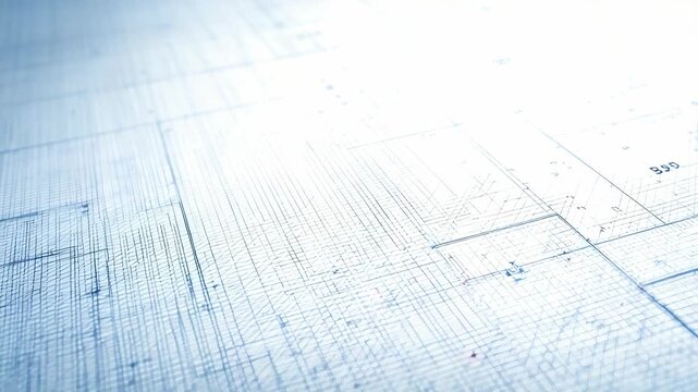 High resolution image of a digital blueprint with intricate lines and geometric grids, evoking innovation and precision. Ideal for technology, engineering, architecture, and digital design themes
