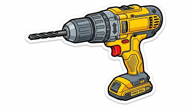 Electric drill tool for DIY and construction work