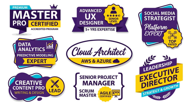 Professional Certifications and Badges for Expertise in Tech and Business Roles