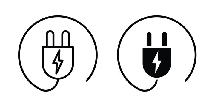 Electric plug icon