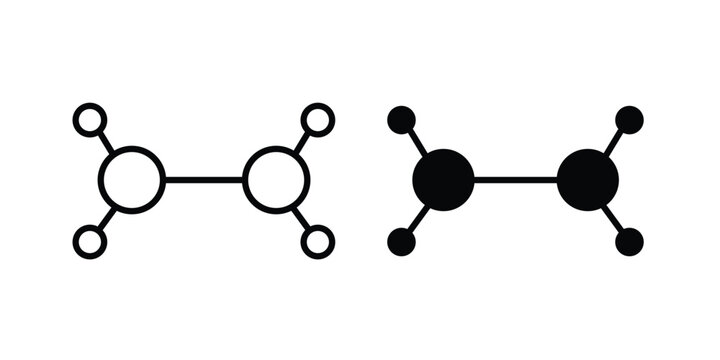 Ethylene molecule icon