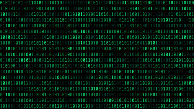 Green Binary Code Technology Background Illustration