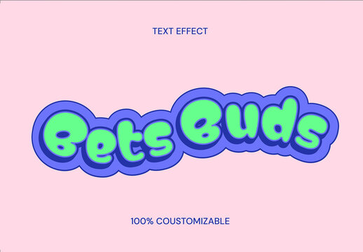 Bold Warped Text Effect