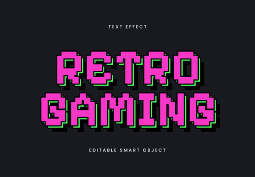 Retro Gaming Text Effect