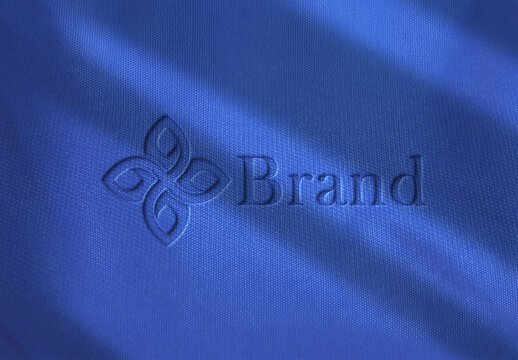 Debossed Fabric Logo Effect
