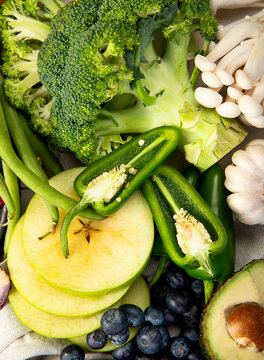 Clean eating and detox. Nutrition, diet, vegan food.