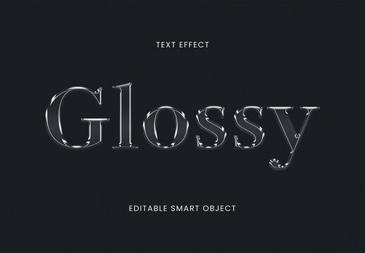 Transparent Crystal Text Effect