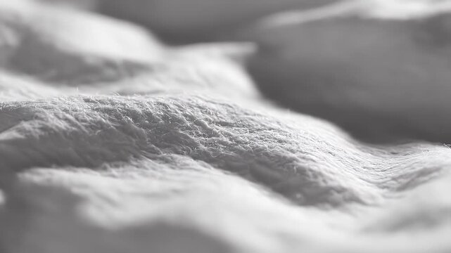 Close-up of a soft light-gray fabric surface with subtle ridges and texture