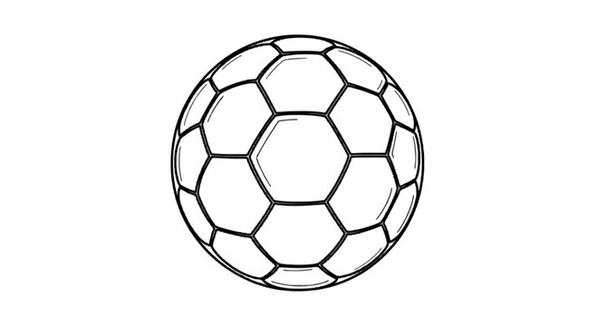 Buckminsterfullerene molecule structure isolated on transparent background, Vector