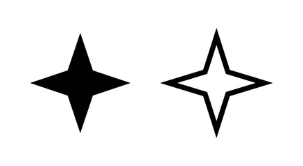 Obraz premium Black and white starburst icons
