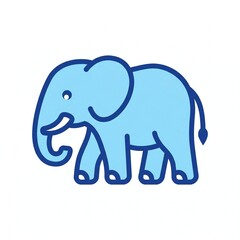 Fototapeta premium Modern Elephant Wildlife Animal Icon