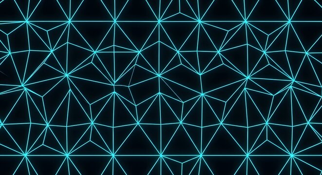 Geometric pattern with turquoise lines