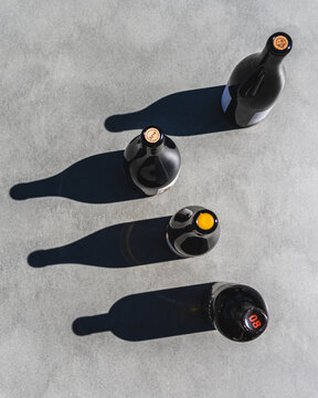 Wei&szlig;wein Rotwein Schatten Flaschen Premium