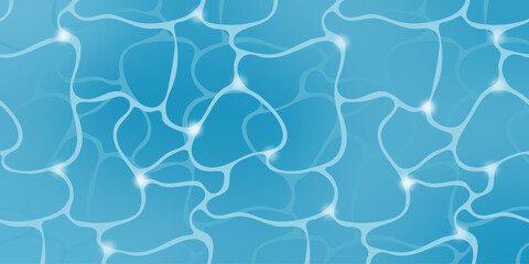 Obraz premium Shimmering water surface caustics light texture with caustics, background