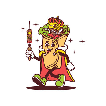 Cute Food Mascot Illustration Vector
