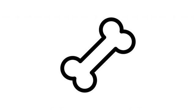 Animated broken bone icon showing fracture motion for medical and injury content