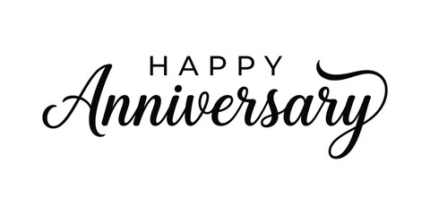 Elegant happy anniversary typography vector design © Rayhan
